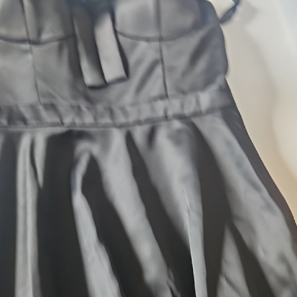 Forever 21 Black Satin Mini Dress - Picture 6 of 11